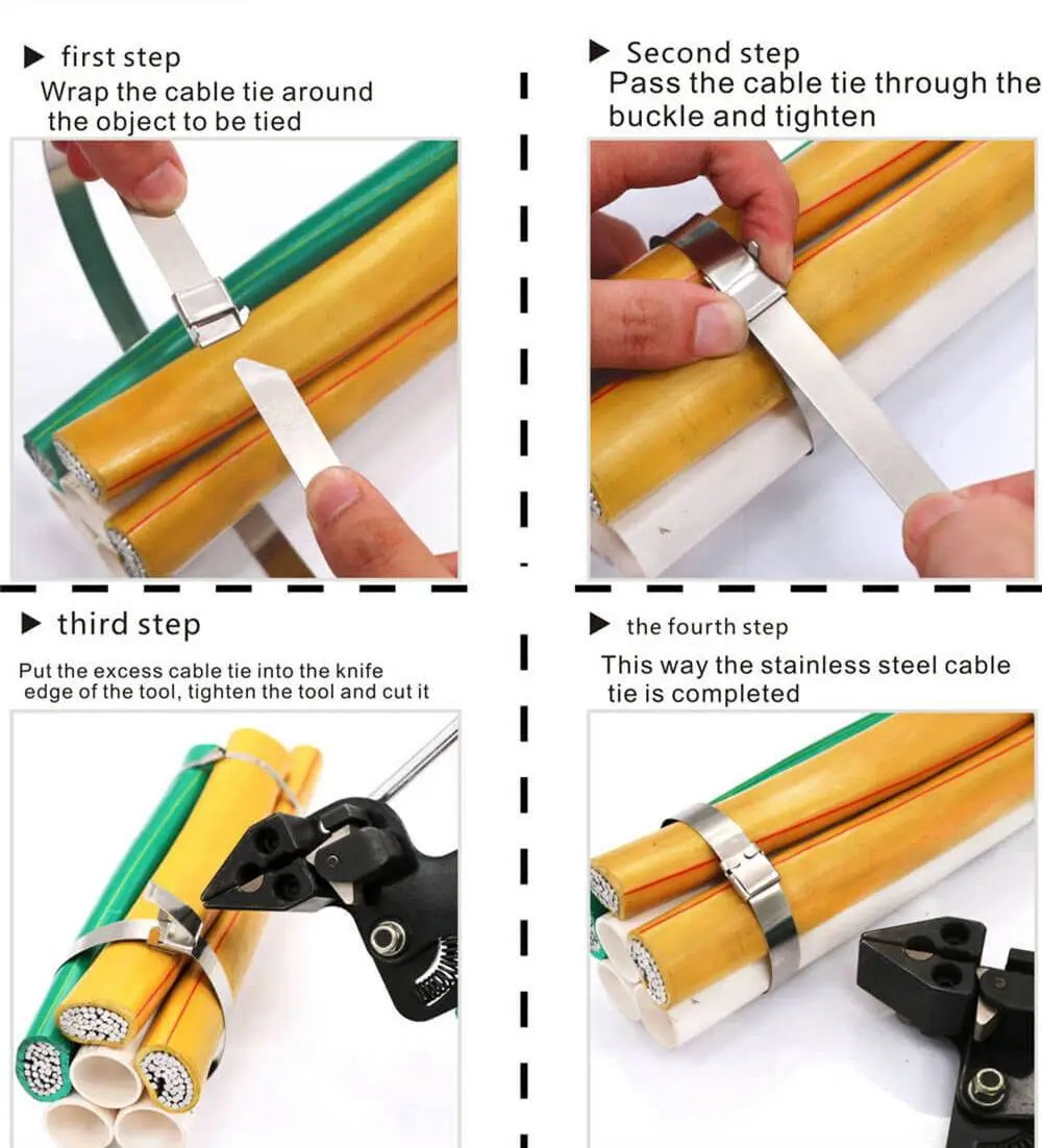Stainless Steel Cable Ties-L Type Uncoated Ties