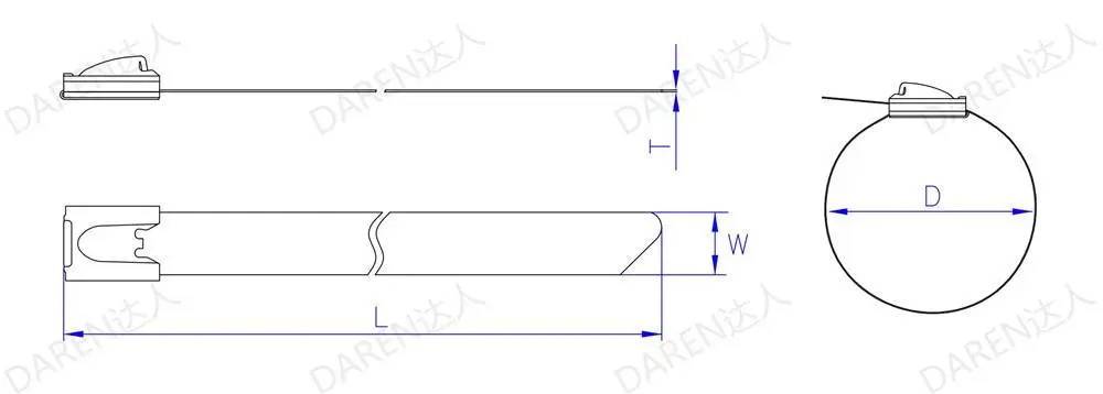 Stainless Steel Cable Ties-Ball-Lock Fully Polyester Coated Ties